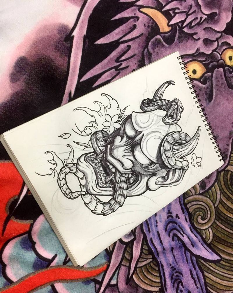 原创般若，只出一次，欢迎预约，先到先得。纹身图片