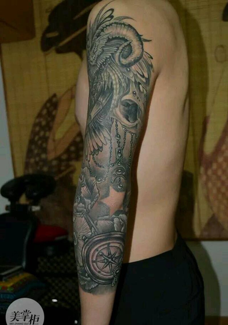本店作品纹身图片_欧美纹身图案