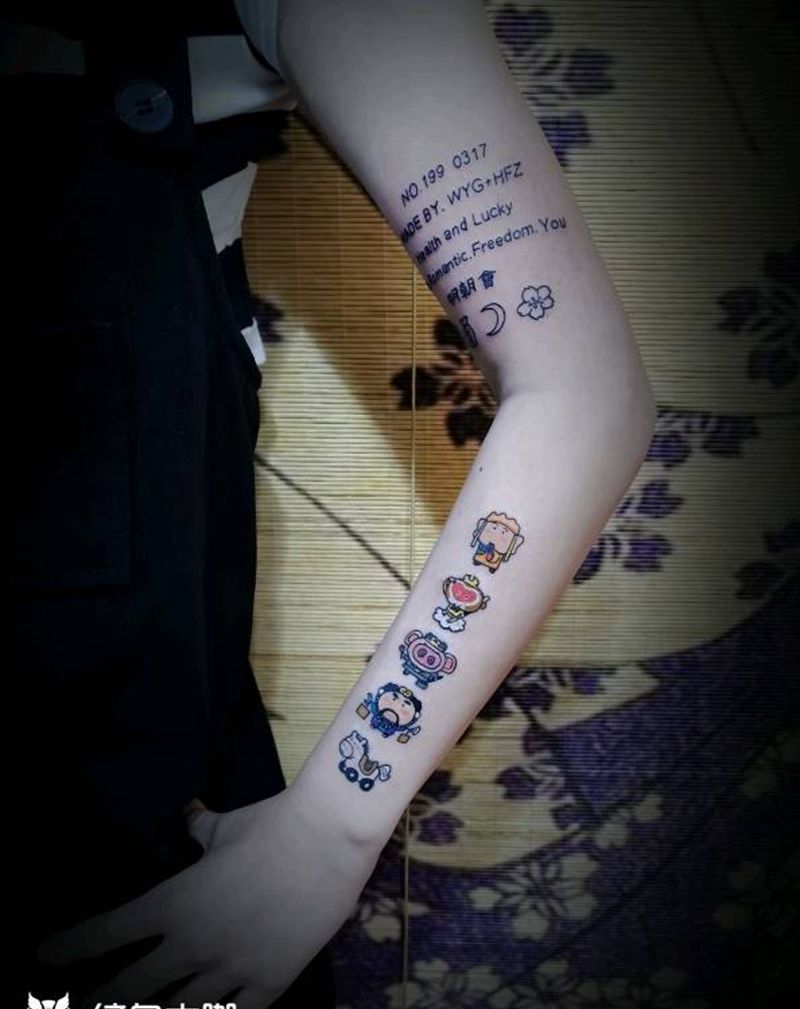 明朝会.西游记纹身图片_手臂纹身图案