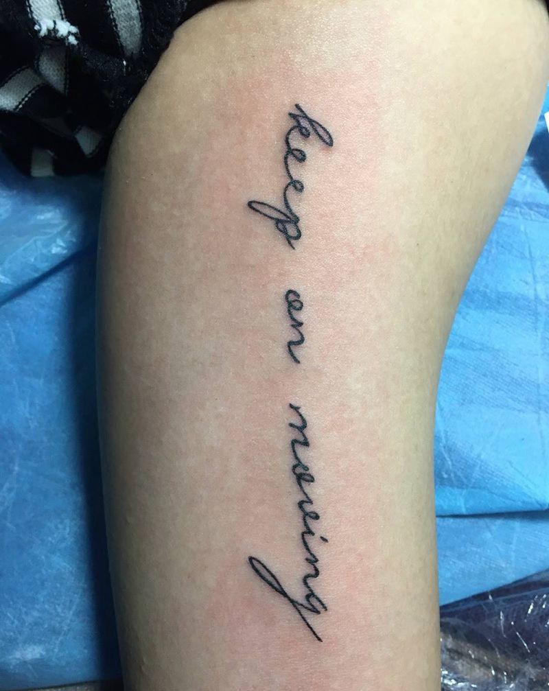 小清新字体纹身图片_成品手臂清新字符纹身图案