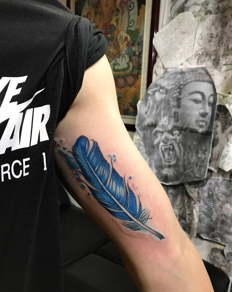 小清新纹身图片_成品手臂欧美清新动物静物水彩纹身图案