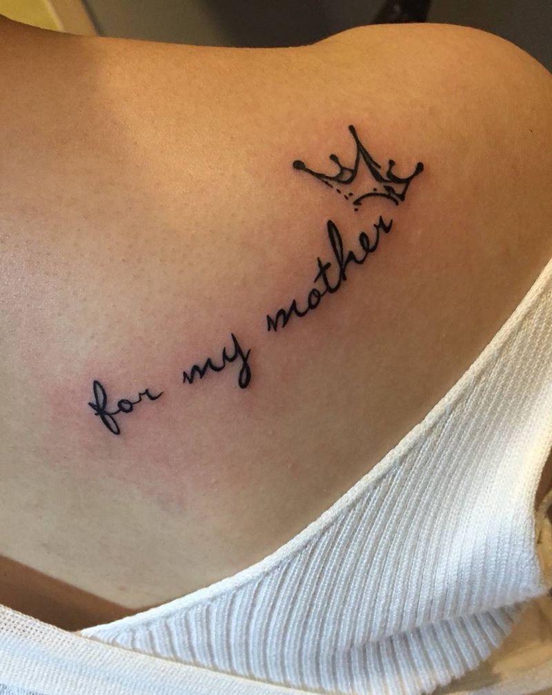 小清新字体纹身图片_成品肩部清新字符纹身图案