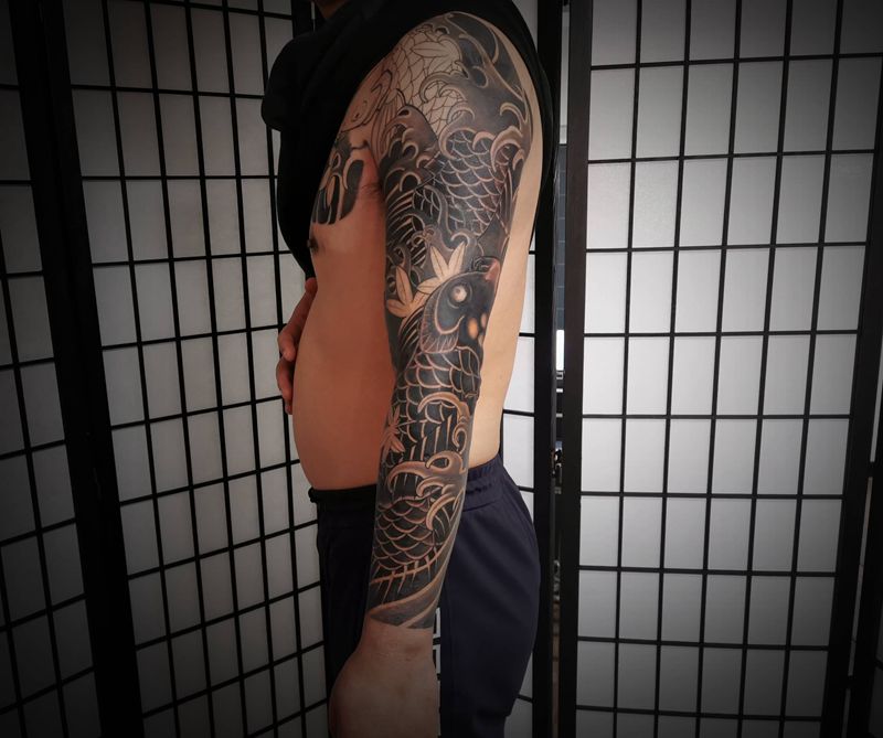 3/5纹身图片_手臂老传统纹身图案