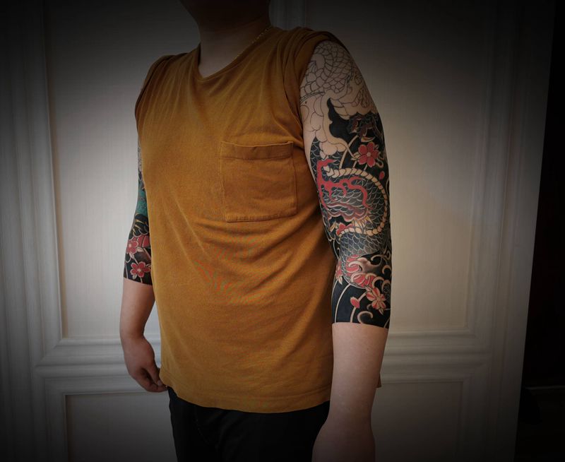 5月打野日记之双龙第三番纹身图片_手臂纹身图案