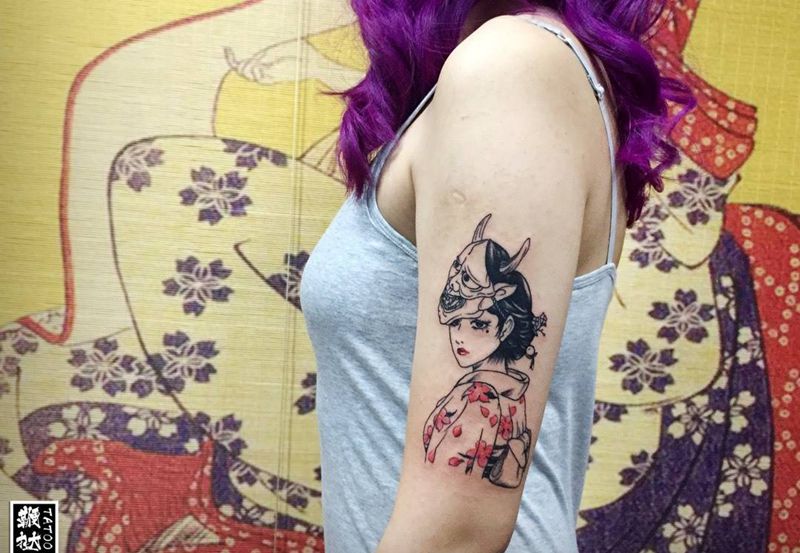 风尘仆仆大富江～纹身图片_手臂富江纹身图案