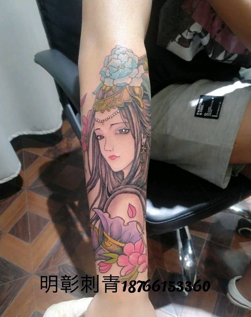 艺妓纹身图片_手臂纹身图案