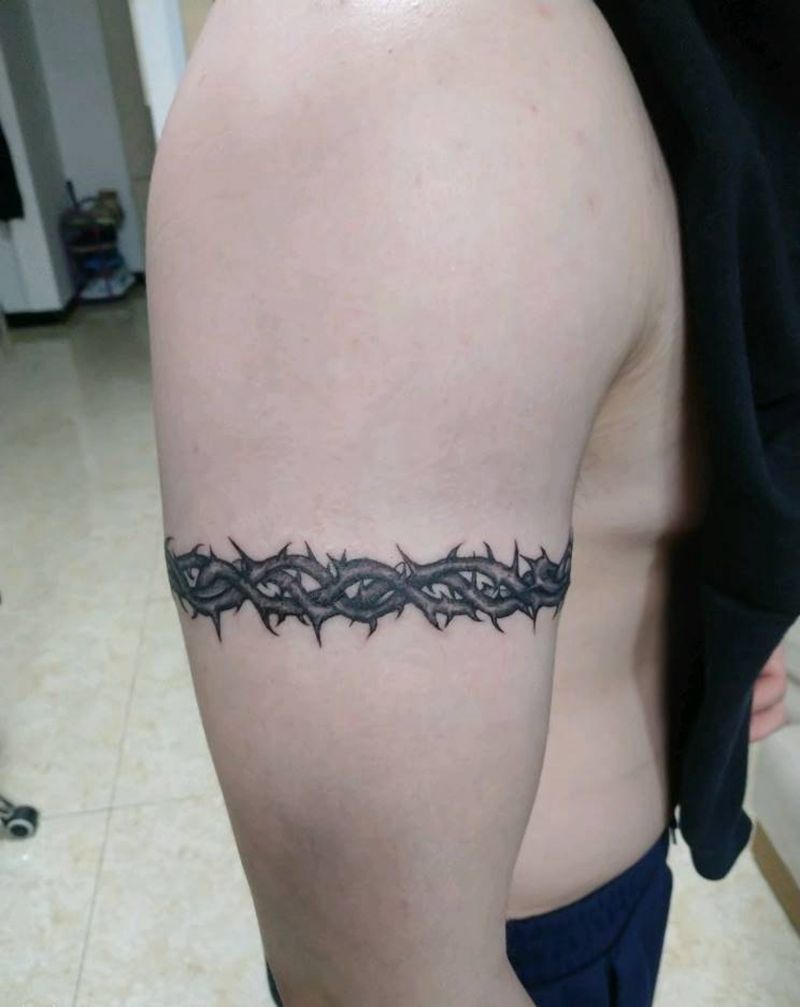 臂环纹身图片_手臂纹身图案