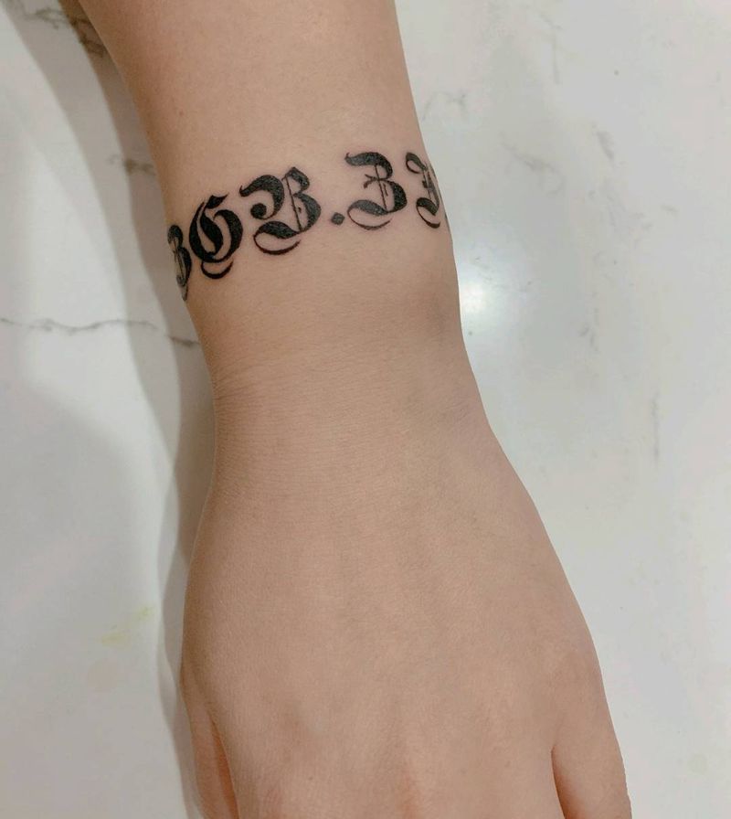 花体字纹身图片