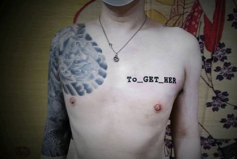 together纹身图片_胸部纹身图案