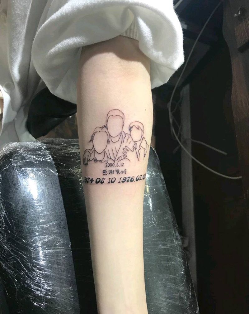 全家福纹身图片