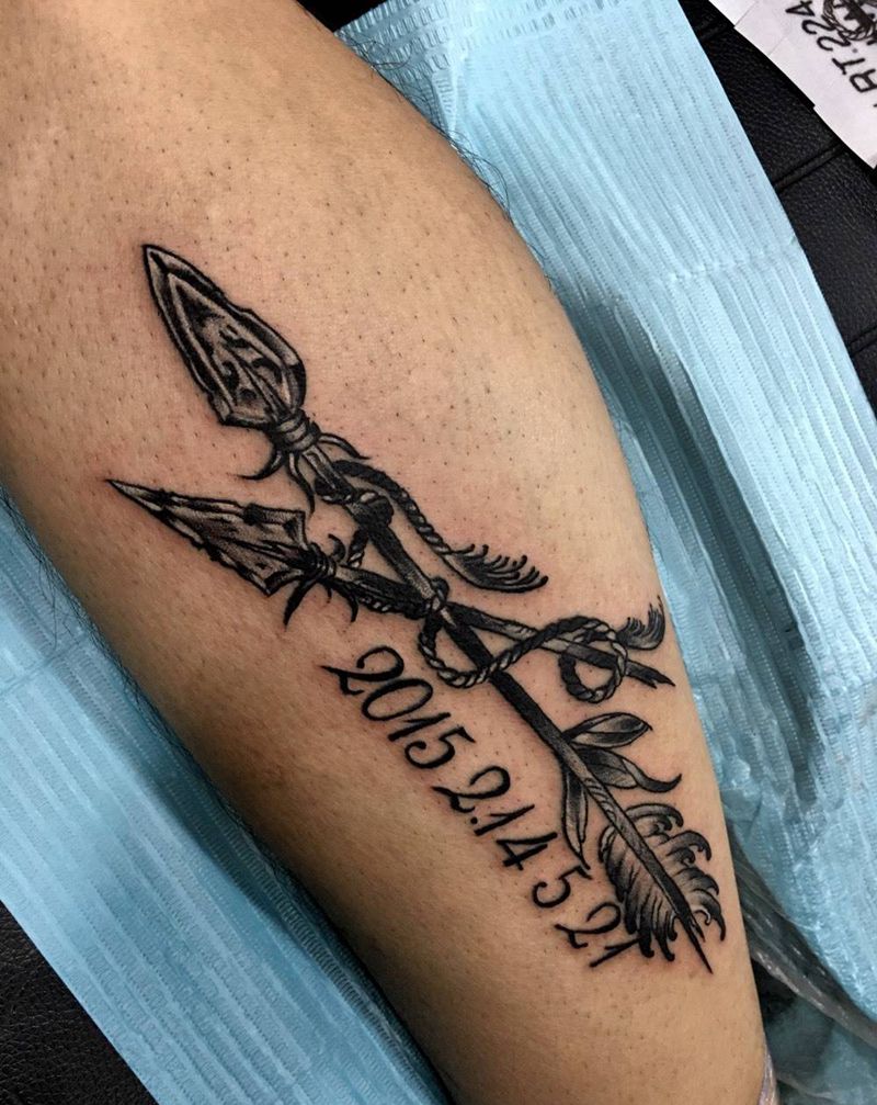 小图一枚纹身图片_成品腿部欧美清新字符静物纹身图案