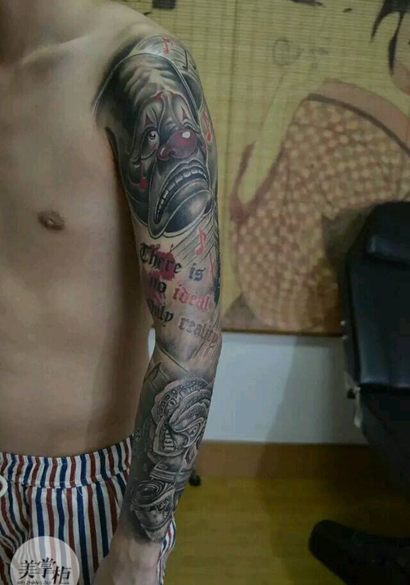 本店作品纹身图片_欧美手臂纹身图案