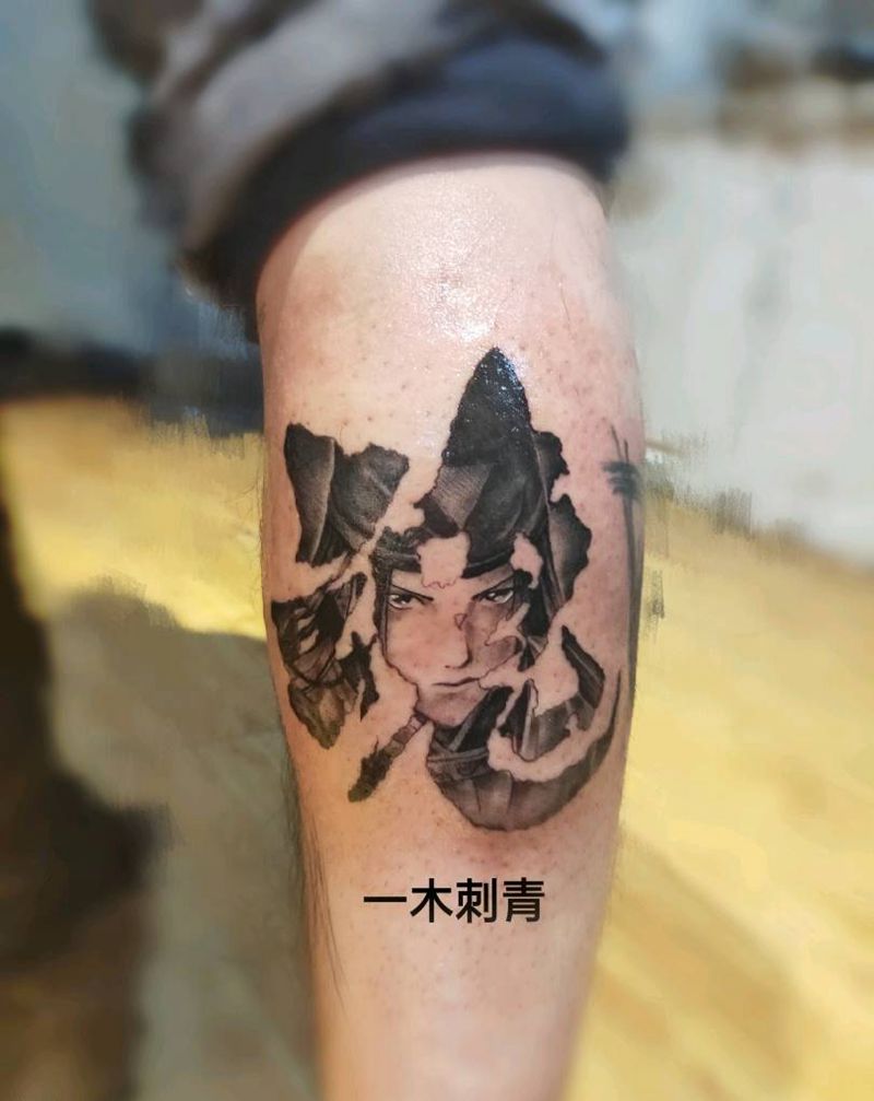 棋魂藤原佐为纹身图片