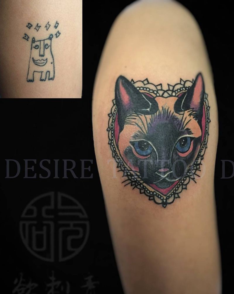 遮盖纹身图片_成品手臂欧美纹身图案