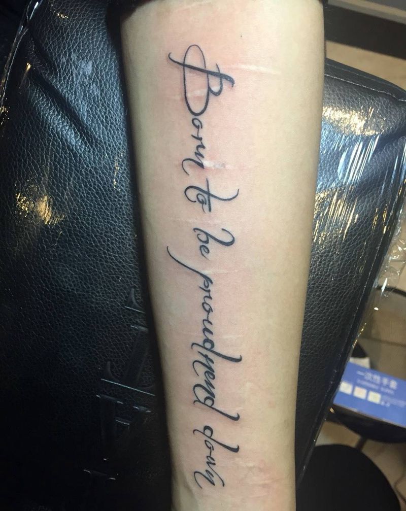 小清新纹身图片_成品手臂清新字符纹身图案