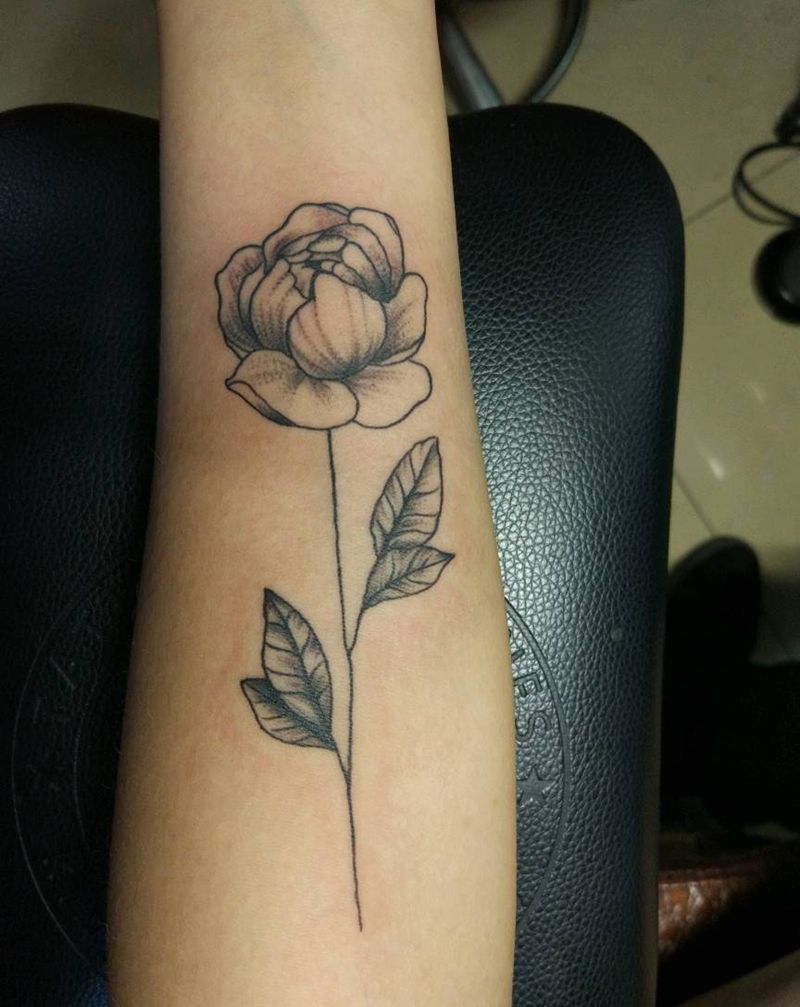 花纹身图片_手臂清新植物成品纹身图案