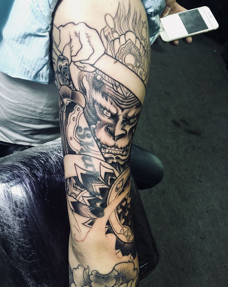 遮盖纹身图片_手臂新传统纹身图案