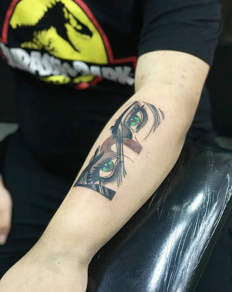 二次元纹身图片_二次元纹身图案