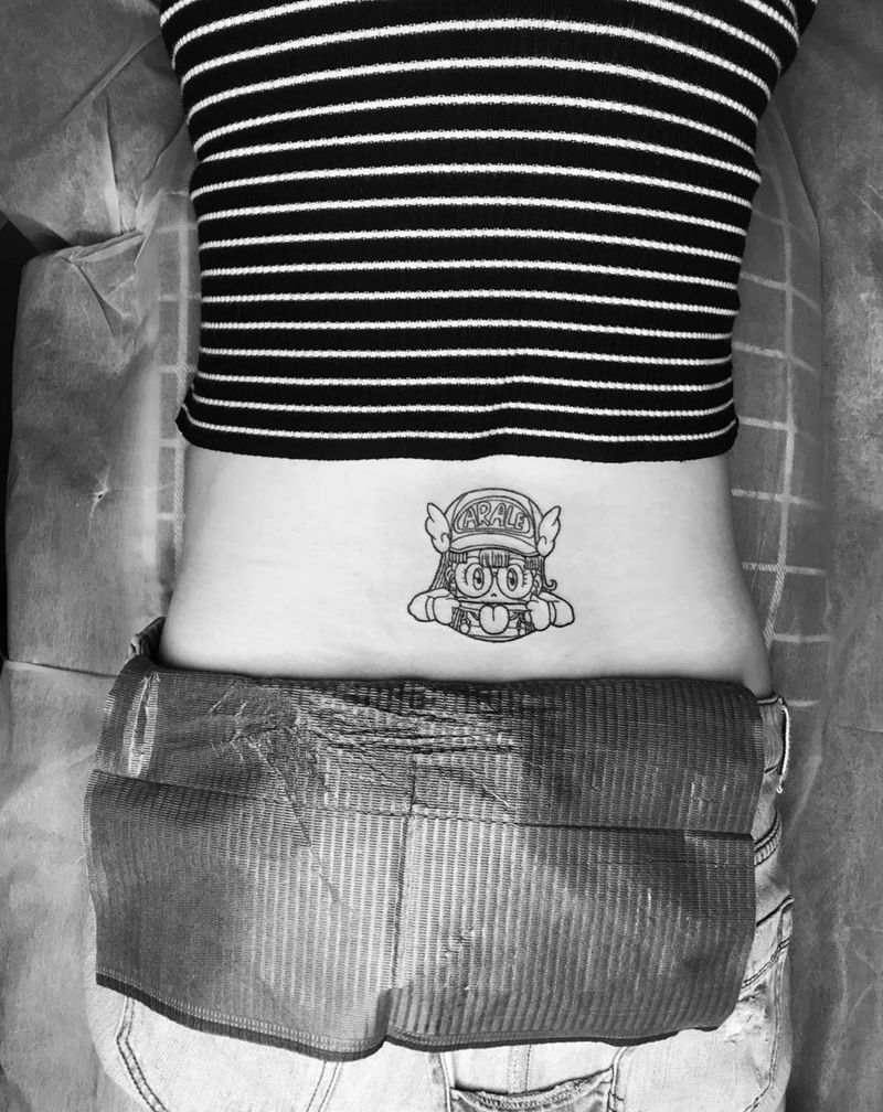 阿拉蕾纹身图片_动漫纹身图案