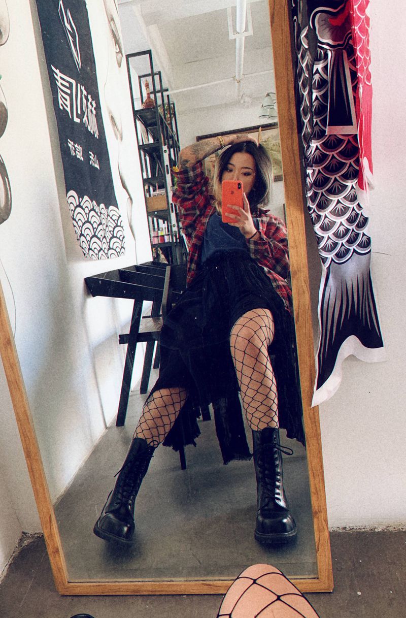 彫衫纹身图片_几何纹身图案