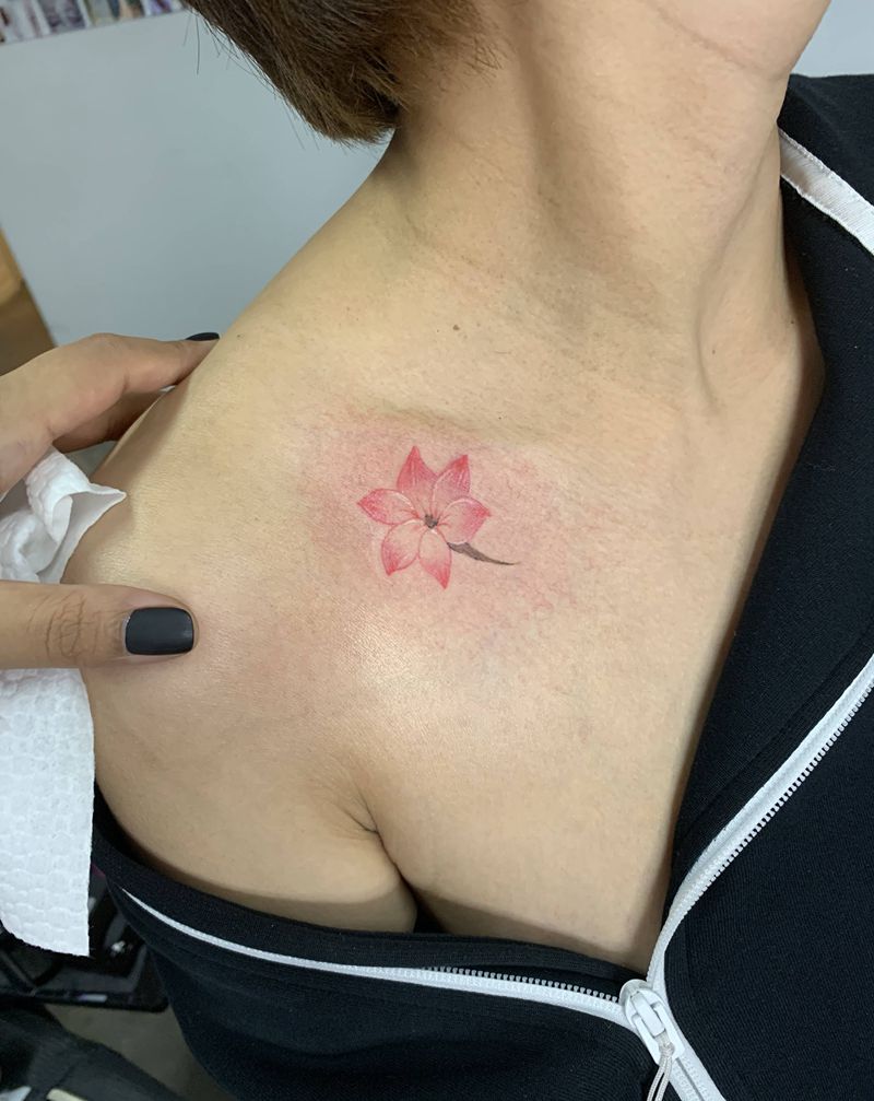 小清新纹身图片_肩部纹身图案