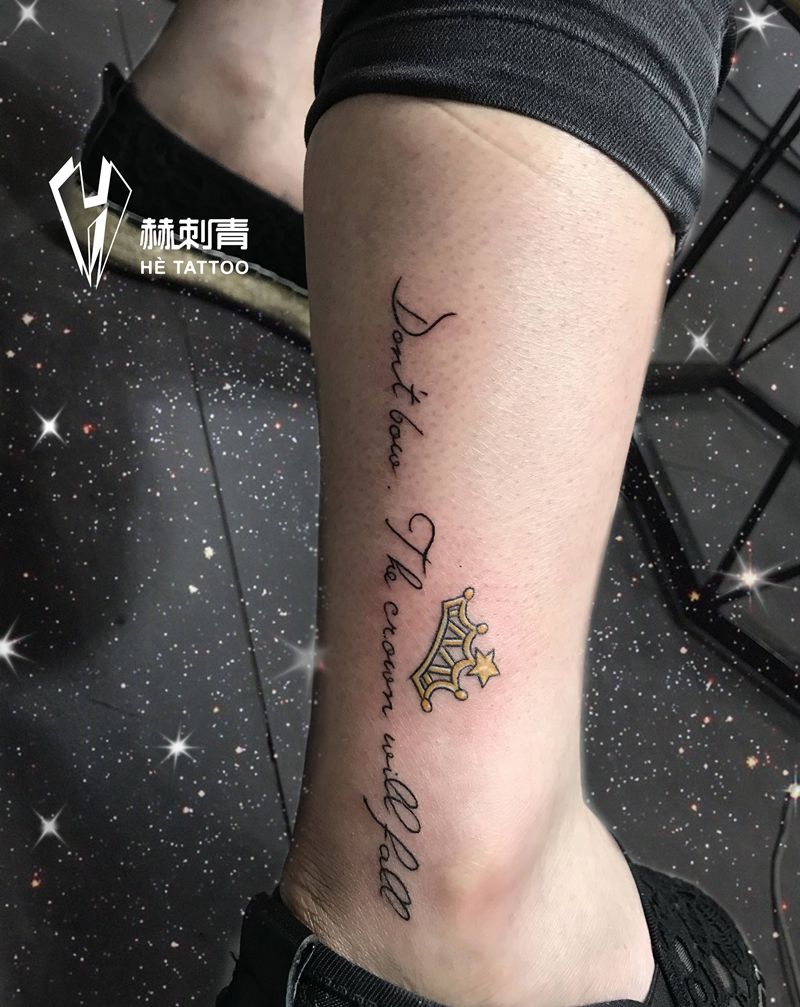 英文纹身纹身图片_脚部手臂纹身图案