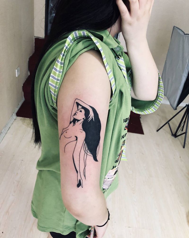 遮盖纹身图片_肩部纹身图案