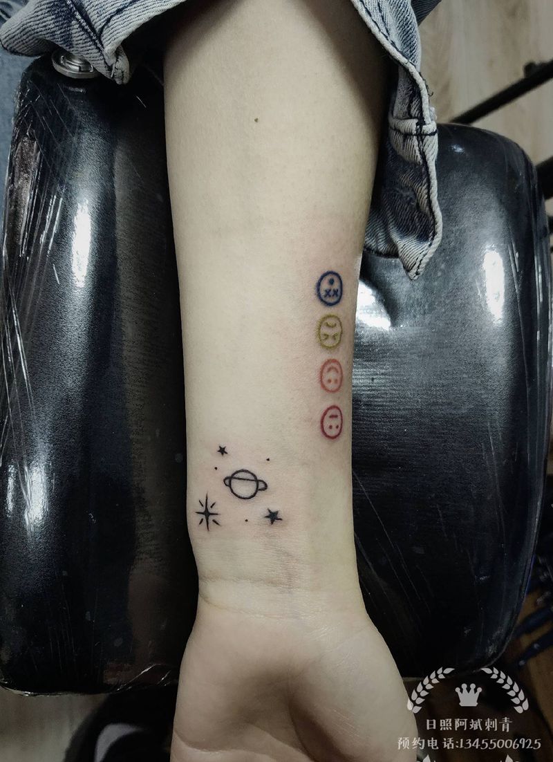 小清新纹身图片_手臂新传统纹身图案