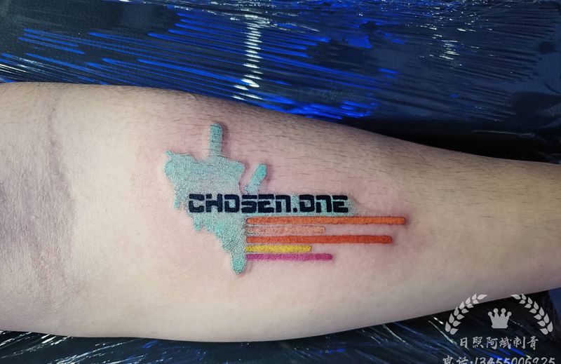 英文纹身图片_水彩纹身图案