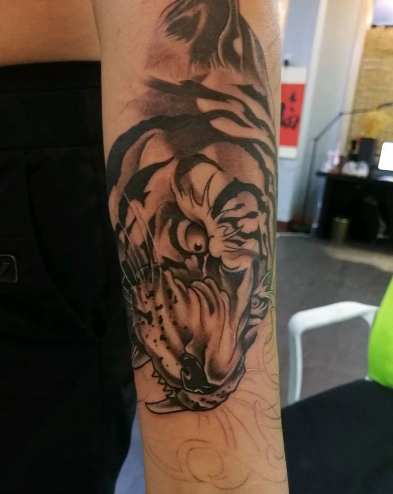 老虎纹身图片