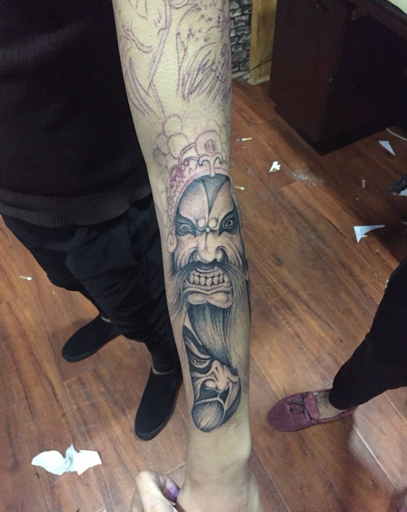 花臂，纹身图片