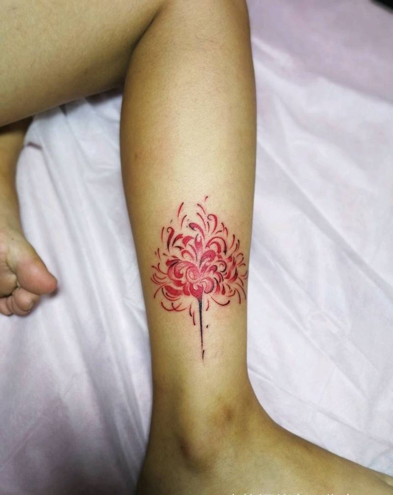 彼岸花纹身图片