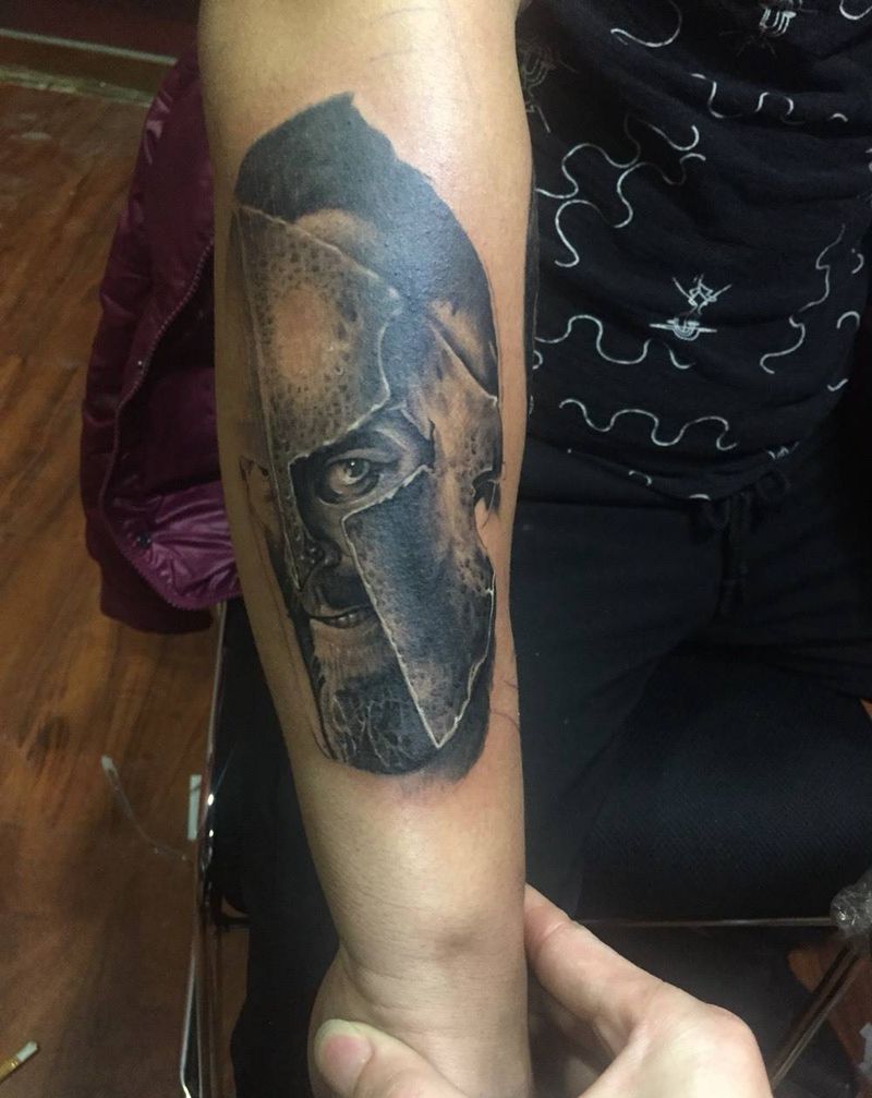 战士,斯巴达未完纹身图片