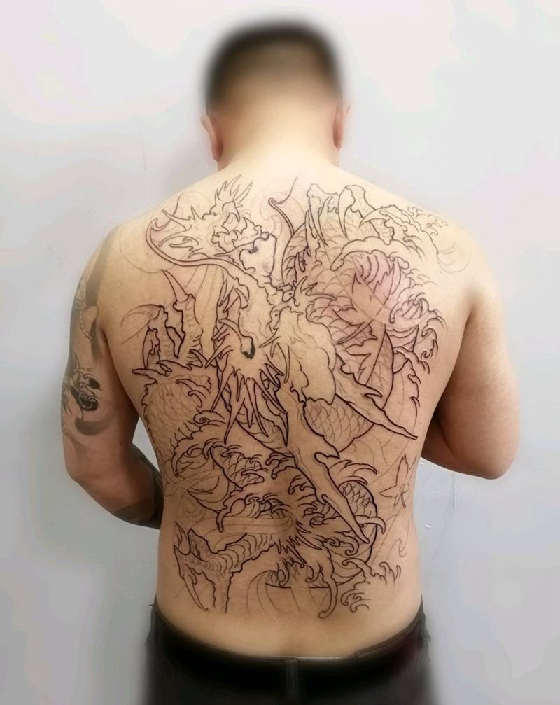 龙纹身图片