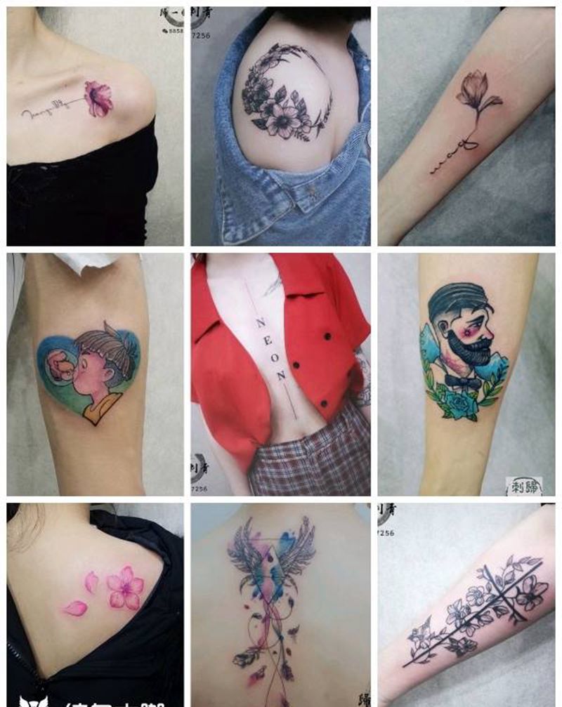 一些小图案纹身图片_小清新纹身图案