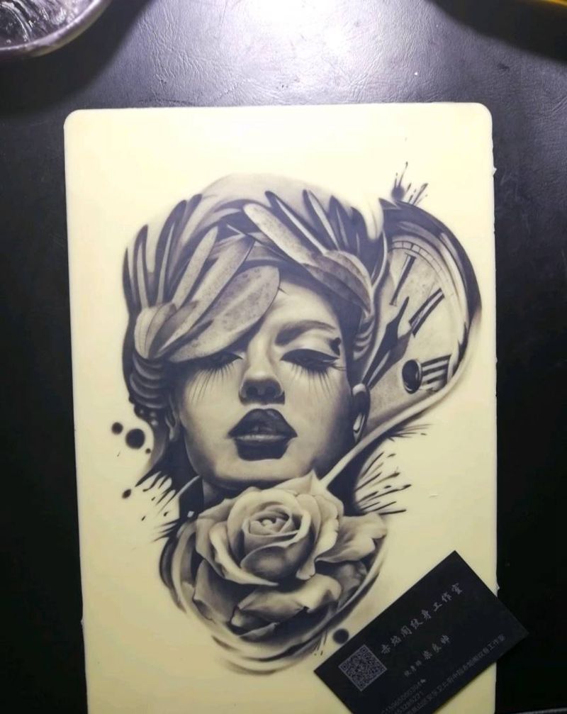 写实练习皮纹身图片