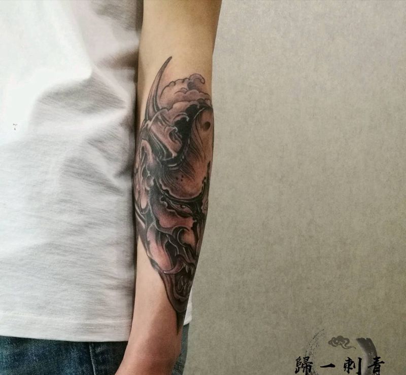 般若纹身图片_手臂般若纹身图案