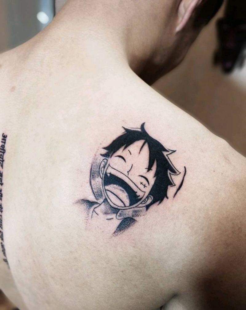 草帽小子纹身图片