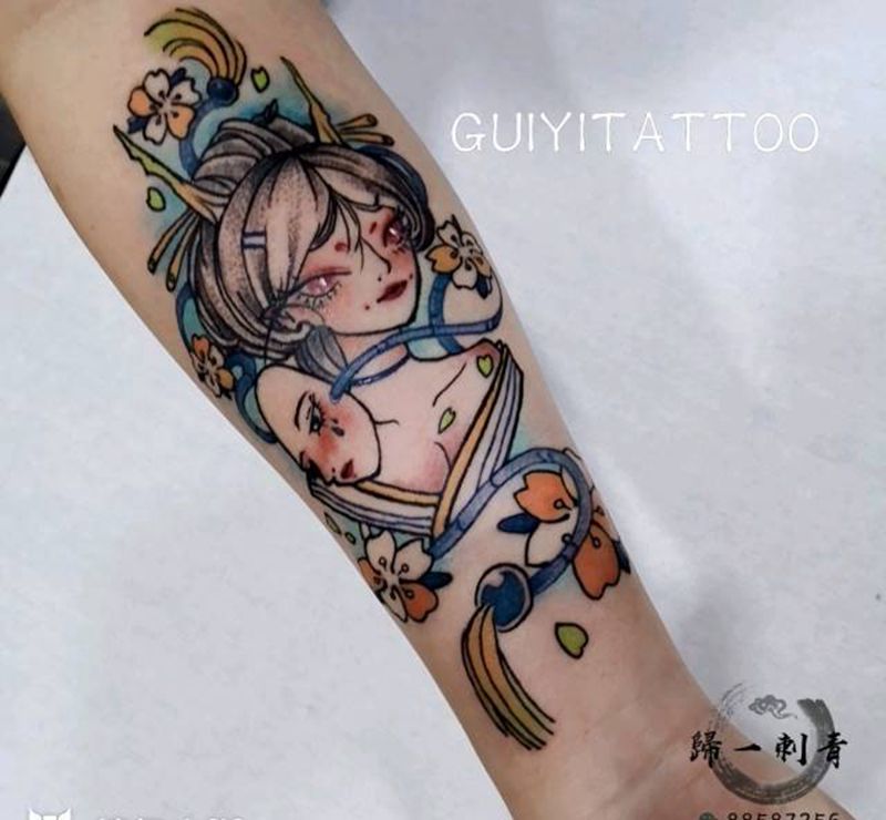临沂纹身·歸一刺青，小臂作品纹身图片_手臂纹身图案