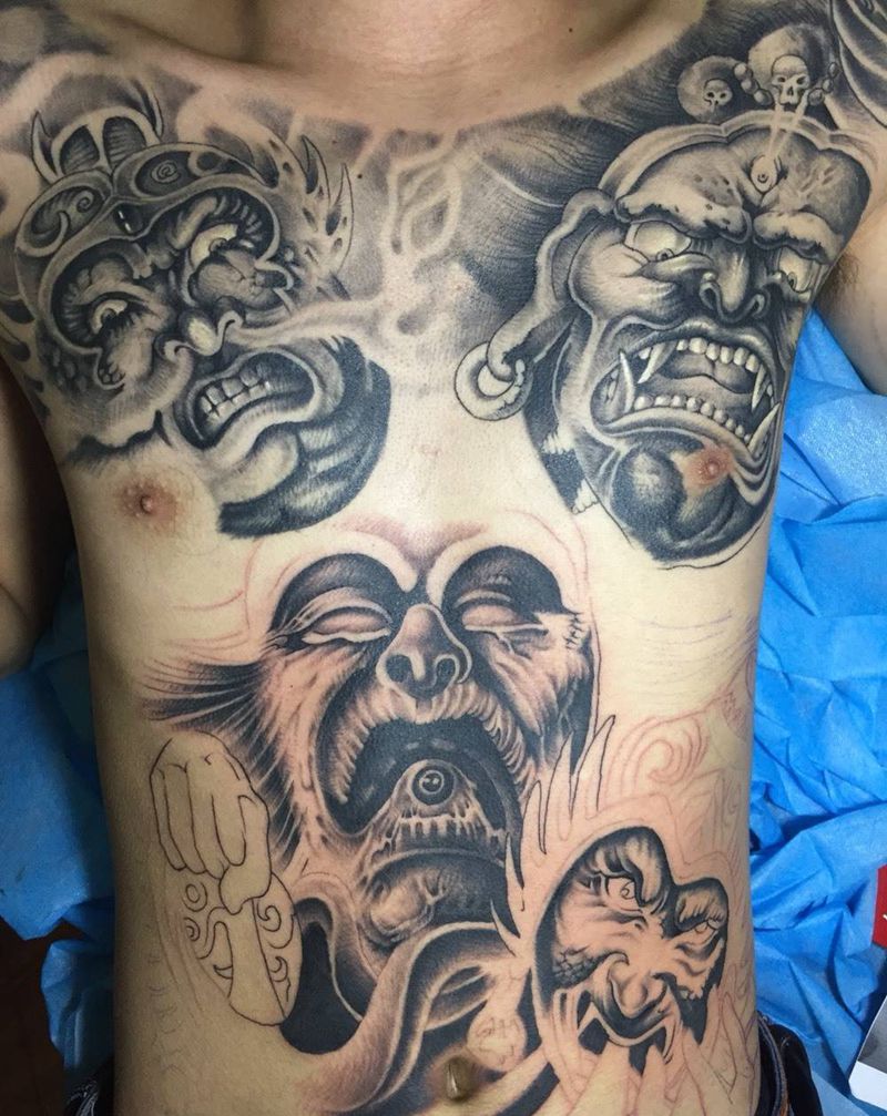 4大天王未完纹身图片
