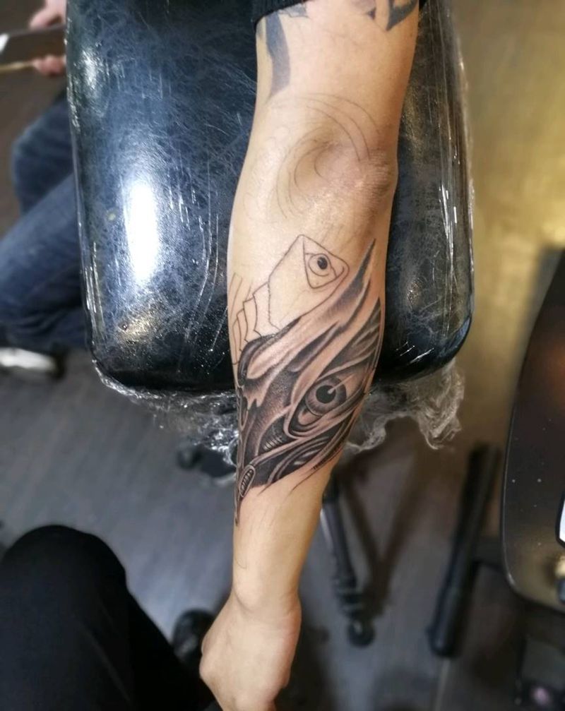 生化机械纹身图片