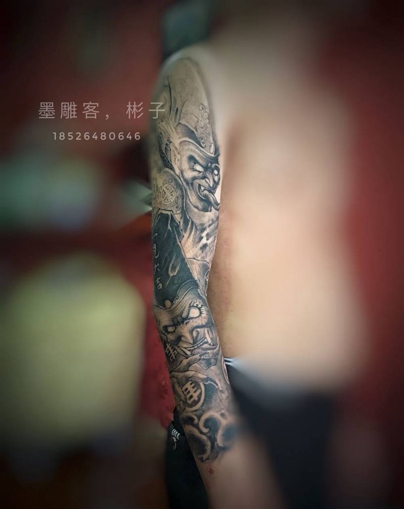 见者发财，纹身图片