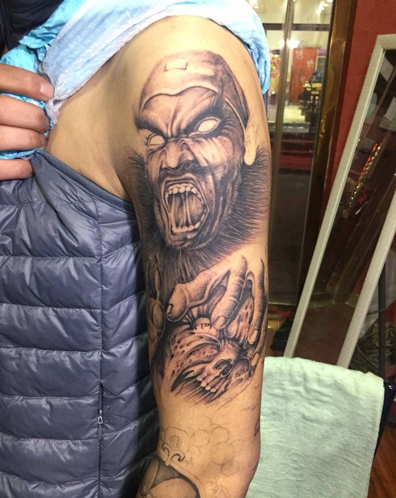 花臂，纹身图片