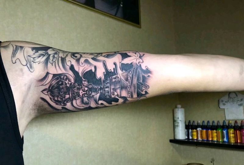 降魔杵纹身图片