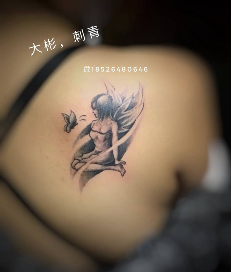 天使纹身图片