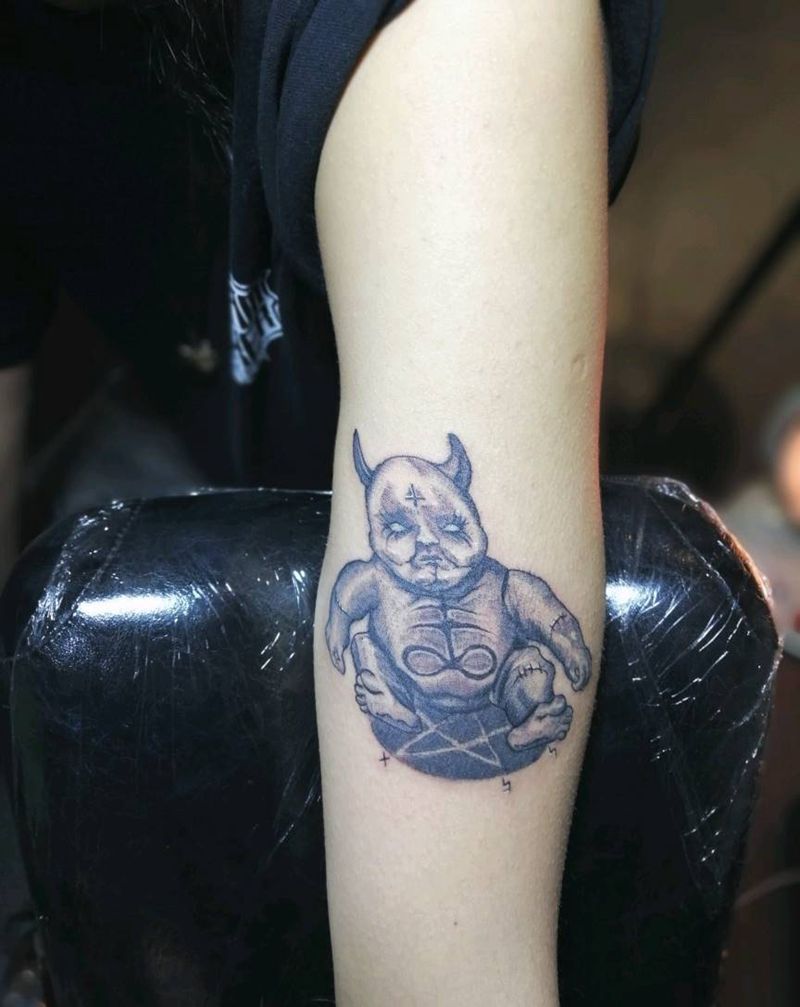 暗黑细节纹身图片