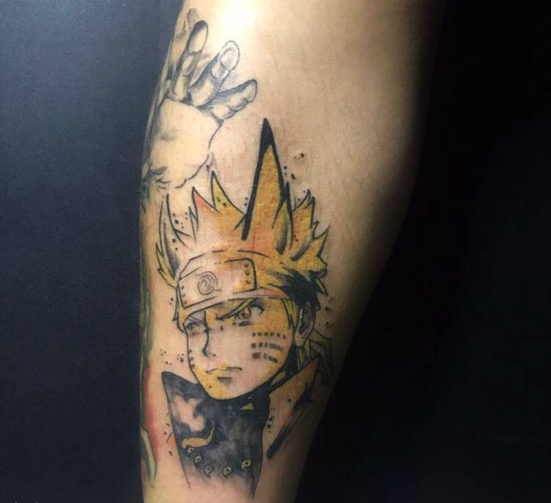 漩涡 鸣人纹身图片