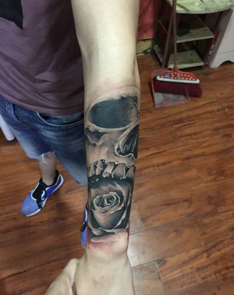 孩子学习纹身图片