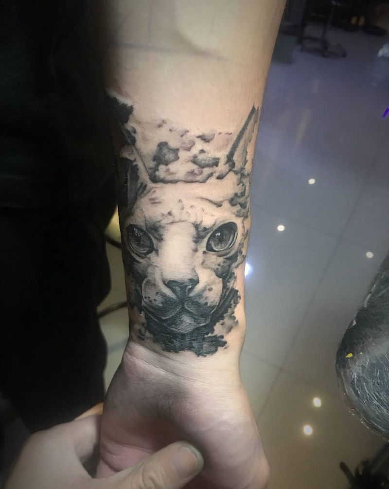 遮盖。纹身图片