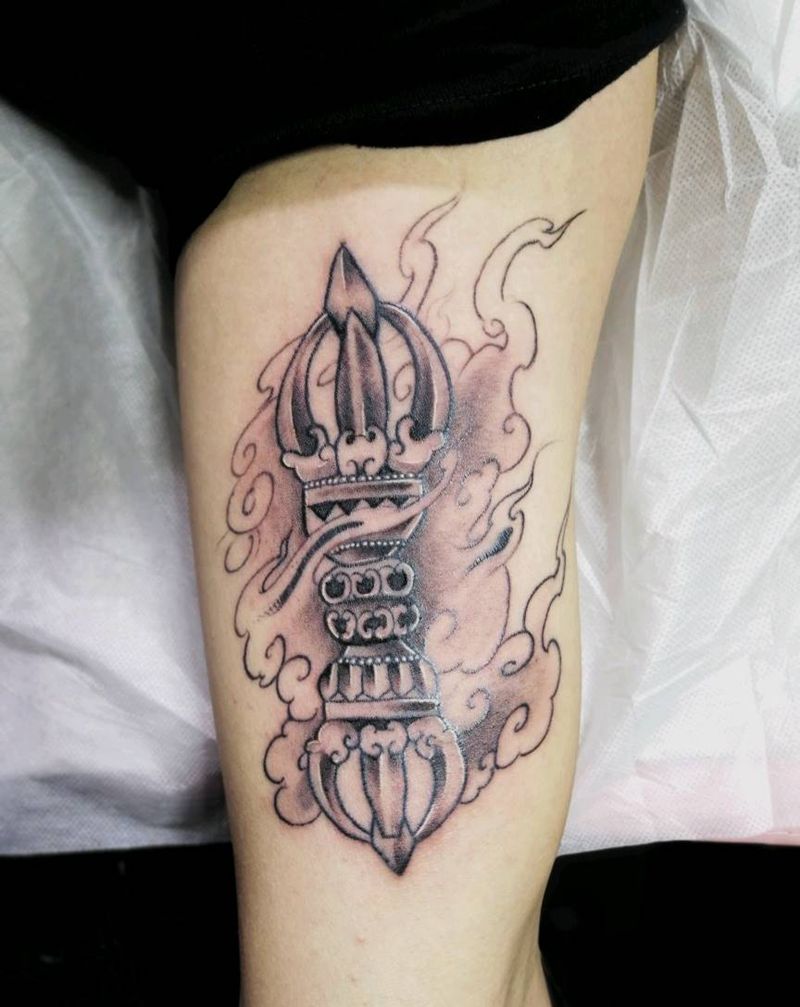 金刚杵纹身图片